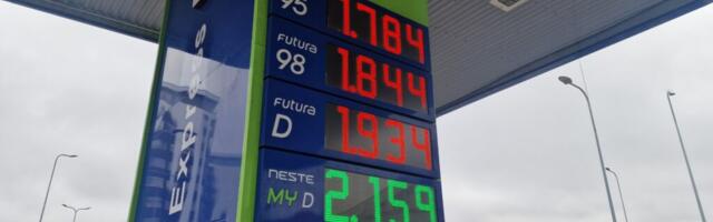 Цены на топливо в Таллинне продолжают расти