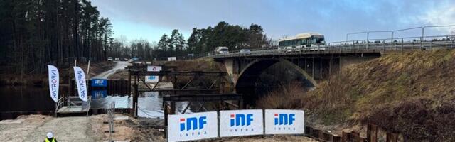 ФОТО: в Пярну заложен краеугольный камень нового моста