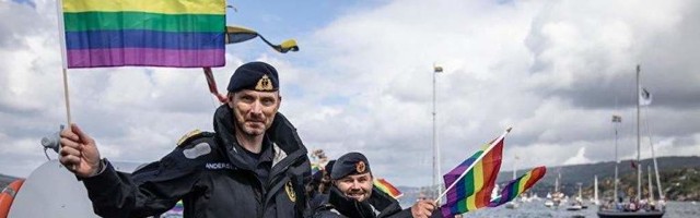 NRK Норвегия : норвежский флот принял участие в гей-параде