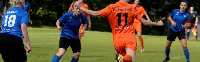 Женский чемпионат Эстонии по футболу, I лига. Матч между «Феникс/Нарва Транс» — Саку Спортинг. 23.07.2022