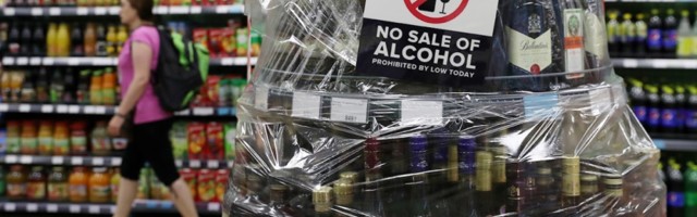 Запрет на продажу алкоголя в Харьюмаа и Ида-Вирумаа действует до следующего четверга