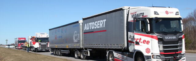 Исследование: использование автопоездов не угрожает безопасности дорожного движения в Эстонии