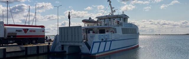 Пассажирский катамаран Runö после ремонта вышел на маршрут до острова Рухну