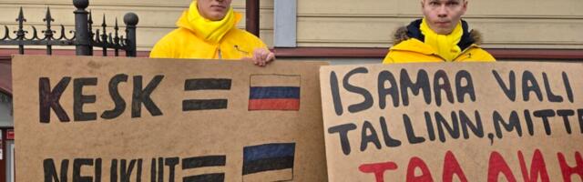 Организаторы акции протеста в Таллинне: мы против нового городского правительства