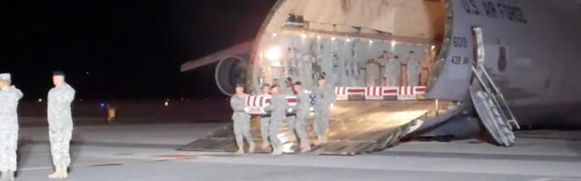 Правда ли, что на этом видео показаны гробы с американскими военными, погибшими в результате иранского удара?