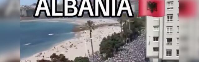 Правда ли, что на этом видео показаны протесты против строительства отеля в Албании?