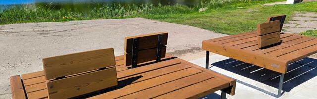 Нарва обновляет городскую мебель, ремонтирует освещение и детские площадки