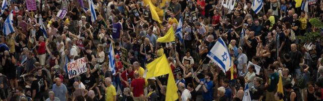 В Тель-Авиве тысячи протестовали против планов занять Газу