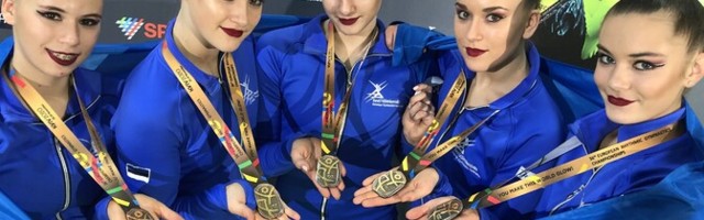 Сборная Эстонии по художественной гимнастике завоевала бронзовую медаль ЧЕ