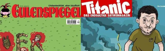 Правда ли, что немецкие сатирические журналы выпустили эти обложки, посвященные украинскому контрнаступлению?