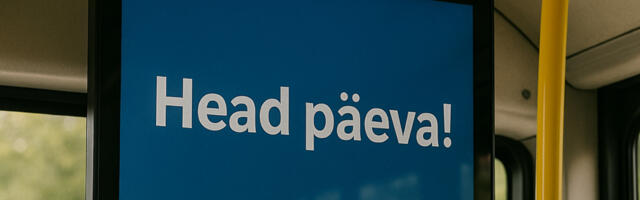 В таллиннских автобусах и трамваях запускают уроки эстонского языка
