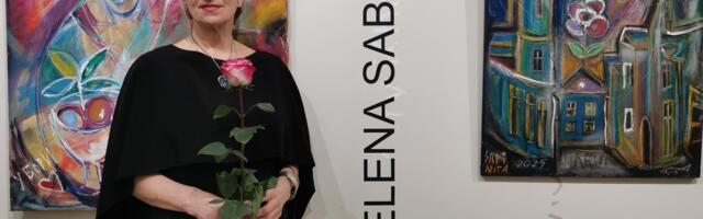 Яркие краски против хандры: в Нарве открылась персональная выставка Елены Сабининой