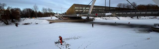 Спасательный департамент рекомендует не выходить на лед внутренних водоемов