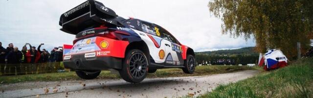 Тянак вышел на второе место на этапе ЧМ по ралли в Центральной Европе