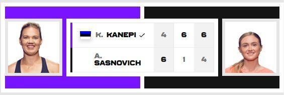 Теннис: Кайя Канепи одержала первую победу в 2023 году