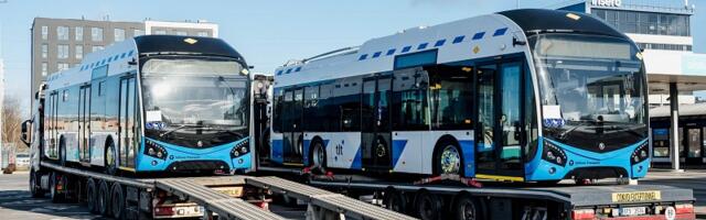В Таллинн прибыли первые новые троллейбусы Škoda
