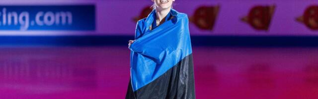 СЕГОДНЯ на DELFI | Двукратную чемпионку Европы Нину Петрыкину торжественно встретят в Таллиннском аэропорту