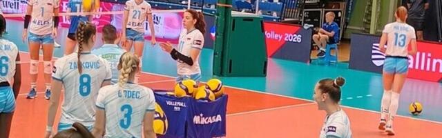 Женская сборная Эстонии по волейболу проиграла Словении в домашнем матче квалификации ЧЕ-2026