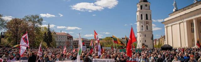 В Вильнюсе прошла акция протеста против налога на недвижимость