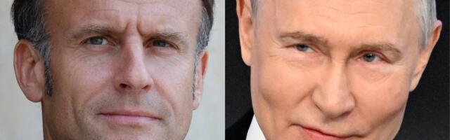 Путин и Макрон поговорили по телефону впервые за три года