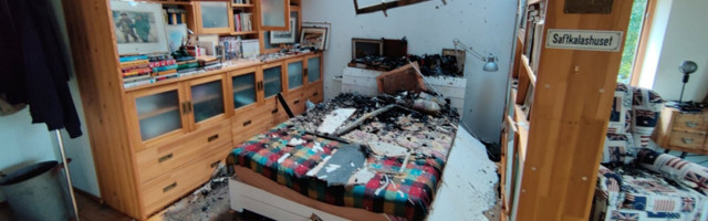 У нарвского журналиста сгорела квартира: на помощь пришел весь город