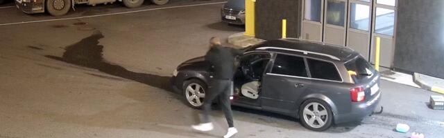 ВИДЕО | Абсурдный случай: водитель протаранил заправку и убежал. Полиция видела все собственными глазами