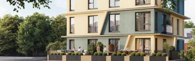 На границе центра Таллинна начато строительство нового жилого дома 