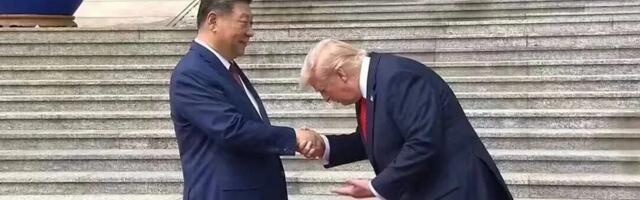 Правдиво ли это фото, на котором Трамп кланяется Си Цзиньпину?