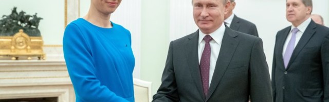 Путин поздравил президента Кальюлайд и жителей Эстонии с Днем независимости