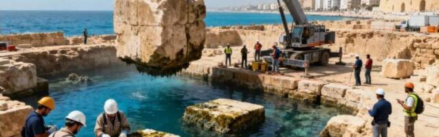 Седьмое чудо света подняли с морского дня: 22 гигантских блока Александрийского маяка