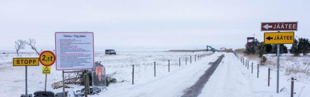Ледовая дорога Сааремаа — Хийумаа в этом году закрыта, на Вормси появится новая ледовая трасса