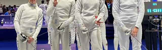 Женская сборная Эстонии по шпаге — бронзовый призер юниорского чемпионата Европы по фехтованию