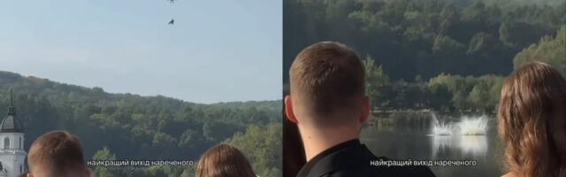 Правдиво ли видео с украинской свадьбы, на которой жених упал в воду с дрона?