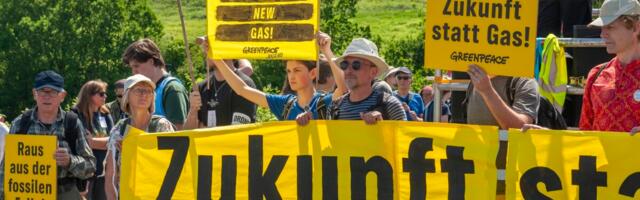 В Германии прошла акция против строительства новых газовых электростанций