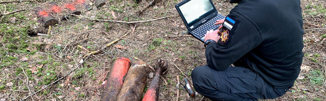 ФОТО: "Урожайный" год. В первых числах мая на территории Нарва-Йыэсуу саперы нашли и обезвредили 242 опасных боеприпаса времен Второй мировой