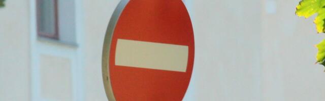 Ограничено движение на улице Пикк