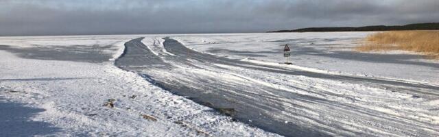 Лейс: ледовая дорога между Хийумаа и Сааремаа будет открыта в ближайшие дни