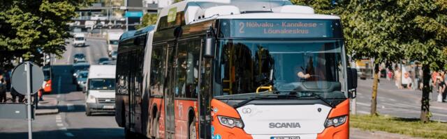 Тарту призывает отметить работу добросовестных водителей автобусов