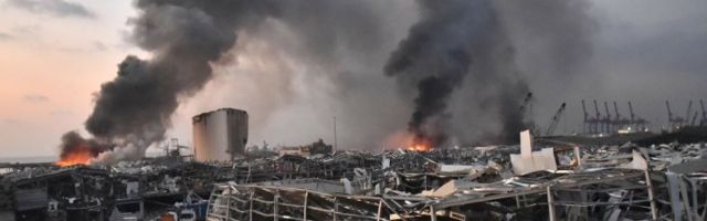 ФОТО и ВИДЕО | Cловно ядерный гриб: в Бейруте произошел мощнейший взрыв. Десятки погибших, тысячи раненых
