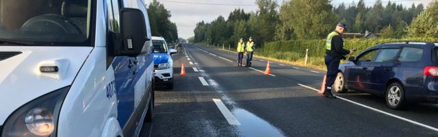 За минувшие сутки на дорогах Эстонии задержали девятерых нетрезвых водителей