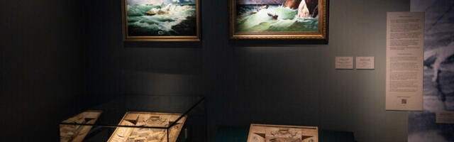 В Летной гавани Морского музея открылась выставка из художественной коллекции музея