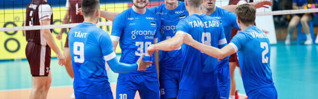 ФОТО: сборная Эстонии по волейболу потерпела поражение от Латвии