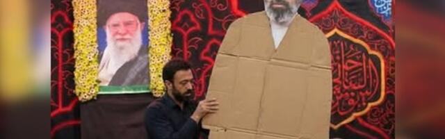 Правдиво ли это видео, на котором нового иранского аятоллу „подменяет“ его картонная фигура?