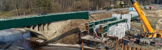 В Пярнумаа завершено строительство конструкции моста через реку Рейу