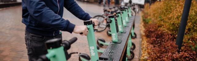 Город Тарту в сотрудничестве с Bolt изменяет порядок парковки самокатов