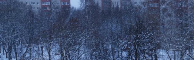 Сильный снегопад осложнил дорожную обстановку во многих регионах Эстонии