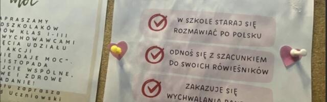 Правда ли, что в польской школе повесили объявление, призывающее украинских детей не восхвалять Бандеру?