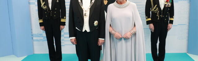 Сирье Карис выбрала на президентский прием платье, созданное модельером Ану Ленсмент