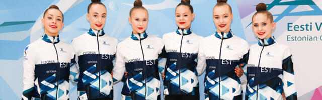 Эстонские гимнастки завоевали бронзу в упражнении с пятью обручами на юниорском ЧМ