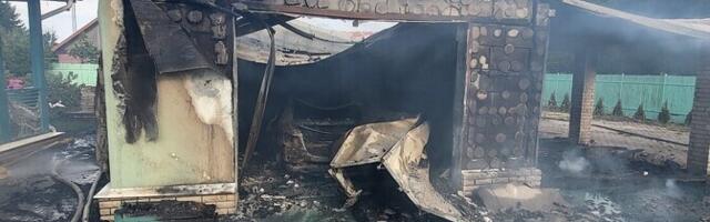 В Нарве горел дом, в котором находились трое детей